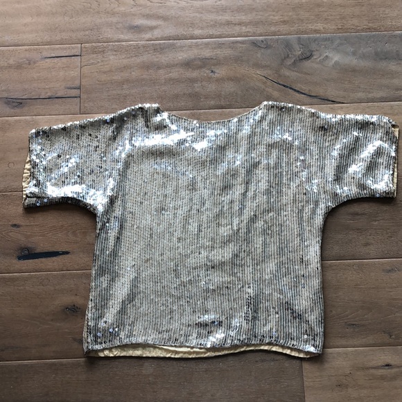 Vintage J. L. B silk sequin and beaded top. Paris. Hong Kong. New York - Picture 8 of 8